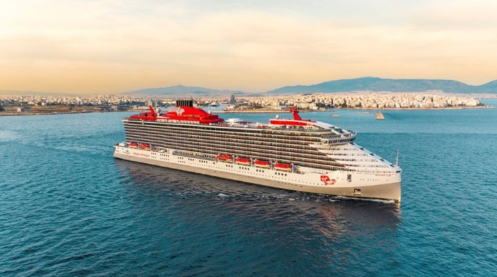 Promotional material for Virgin Voyagers Cruises in Greece 